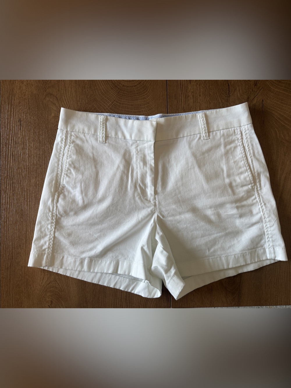 J. Crew White Bermuda Shorts